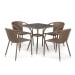 Комплект плетеной мебели из искусственного ротанга T282BNT/Y137C-W56 Light Brown 4Pcs. Превью № 1