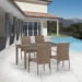 Обеденный комплект плетеной мебели из искусственного ротанга T256B/Y379B-W56 Light brown 4Pcs. Превью № 2