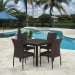 Обеденный комплект плетеной мебели из искусственного ротанга T257A/Y380A-W53 Brown 4Pcs. Превью № 2