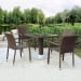 Комплект плетеной мебели из искусственного ротанга T606SWT/A2001B-W53 Brown 4Pcs. Превью № 1