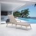 Шезлонг-лежак плетеный с матрасом A30C2-W85 Latte. Превью № 2