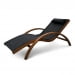 Шезлонг-лежак из сибирской лиственницы AFM-503 Black. Превью № 1