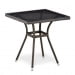Плетеный стол T282BNT-W53-70x70 Brown. Превью № 1