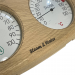 Термогигрометр для бани и сауны, дуб, прямоугольный (скруглённый). Превью № 3