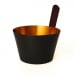 Алюминиевая бадья с прямой ручкой (черный/золотой) Blumenberg 5 л. Превью № 1
