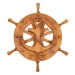 Вешалка в баню Штурвал с якорем Липа тонированная. Превью № 1
