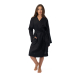 Халат кимоно женский Woodson, чёрный лён (40-52). Превью № 1