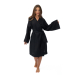 Халат кимоно женский Woodson, чёрный лён (40-52). Превью № 4