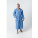 Халат для бани вафельный мужской Люкс C, цвет Голубой, размер 50. Превью № 5