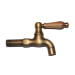 Кран для бани с деревянной ручкой тёмной S-4, бронзовый. Превью № 2