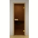 Дверь стеклянная Sauna Market, бронза матовая 70х190, коробка ОСИНА/БЕРЁЗА. Превью № 1