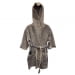 Халат женский для бани BANEUM из плотного вареного хлопка, Серый, размер 3XL. Превью № 1