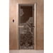 Дверь для бани и сауны Банька в лесу черный жемчуг 190х70 (по коробке). Превью № 1