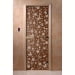 Дверь Цветы и бабочки бронза 200х80 (по коробке). Превью № 1