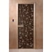 Дверь Цветы и бабочки черный жемчуг 190х70 (по коробке). Превью № 1