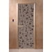 Дверь Цветы и бабочки черный жемчуг матовая 200х80 (по коробке). Превью № 1
