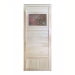 Деревянная дверь для бани DoorWood Вагонка Эконом со стеклом Дженифер 1850х750. Превью № 1