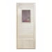 Дверь DoorWood Вагонка Эконом со стеклом Девушка в баньке 1850х750. Превью № 1
