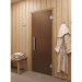 Дверь для сауны и бани DoorWood Фаворит Бронза Матовая 2000х700 (по коробке). Превью № 1