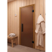 Дверь для сауны и бани DoorWood Фаворит BLACK Бронза Матовая 1800х700 (по коробке). Превью № 1