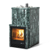 Печь для бани ИзиСтим Южная 22 в полноценном кожухе из Змеевика с открытым верхом, с топкой из парной, AISI 430. Превью № 1