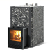 Коммерческая печь для бани и сауны ИзиСтим Ялта 60 K в кожухе Хохлома черный, AISI 430. Превью № 1