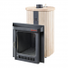 Дровяная печь Feringer Макси в облицовке Окаменевшее дерево наборный, до 38 куб.м.. Превью № 1