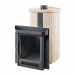 Дровяная печь Feringer Оптима в облицовке Окаменевшее дерево наборный, до 28 куб.м.. Превью № 1