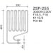 ТЭН Harvia ZSP-255 3000 Вт/230 В (для печей Club K13.5G, K11GS, Elegance F16.5, F18). Превью № 2