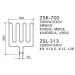 ТЭН Harvia ZSK-700 2000 Вт/230 В (для печей KIP/KV/M/V). Превью № 2