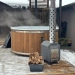 Купель PolarSpa LIGHT 195 термососна тёмная, цвет чаши бежевый. Превью № 4