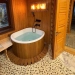 Купель PolarSpa CORNER SMALL 130 термоберёза тёмная. Превью № 5