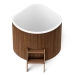 Купель PolarSpa CORNER SMALL 130 термоберёза тёмная. Превью № 2