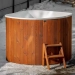 Купель PolarSpa CORNER BIG 160 термоберёза светлая. Превью № 5