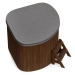 Купель PolarSpa CORNER BIG 160 термоберёза тёмная. Превью № 4