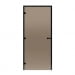 Дверь для парной Harvia ALU Black Line 8х19 коробка черная, стекло бронза. Превью № 1