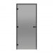 Дверь для сауны HARVIA STG 7х19 Black Line коробка сосна, стекло серое. Превью № 1