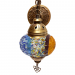 Светильник восточный для хамама SW Antik-3, большой, цвет голубой-оранжевый. Превью № 3