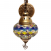 Светильник восточный для хамама SW Antik-1, малый, цвет синий-жёлтый. Превью № 3