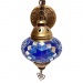 Светильник восточный для хамама SW Antik-3, большой, цвет синий-голубой. Превью № 3