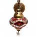 Светильник восточный для хамама SW Antik-1, малый, цвет красный-бордовый. Превью № 3