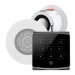 Комплект влагостойкой акустической системы SW ECO Black MINI-2 (две колонки, круг). Превью № 1