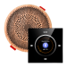 Комплект влагостойкой акустической системы SW NOISE Black MINI Wood-1 (одна колонка, круг). Превью № 1