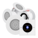Комплект влагостойкой акустической системы SW NOISE White MINI-4 (четыре колонки, круг). Превью № 1