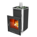 Дровяная печь TMF ПБ Калина II Inox БСЭ антрацит НВ ПРА. Превью № 1