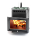 Дровяная печь TMF Витрувия II Inox БСЭ антрацит НВ. Превью № 1