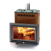 Дровяная печь TMF Витрувия II Inox БСЭ терракота. Превью № 1