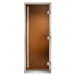 Дверь для паровых Maestro Woods Арабика Престиж бронза матовая 900х2100 левая. Превью № 1