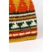 Шапка вязаная для бани Woodson Viking, орнамент, без косичек (оранжевый, желтый, зеленый). Превью № 3