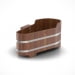 Ванна Bentwood из морёной лиственницы 1,53 х 0,74 х 0,6/0,7 м. Превью № 1